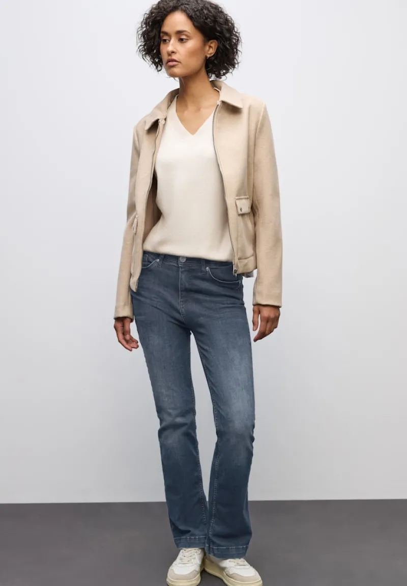 Street One Jeans*Bootcut Jeans blue black random washed