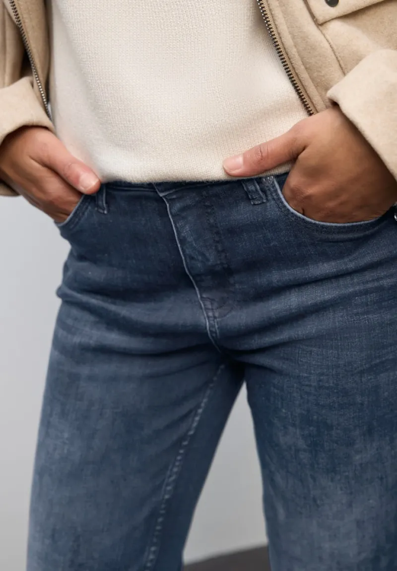 Street One Jeans*Bootcut Jeans blue black random washed