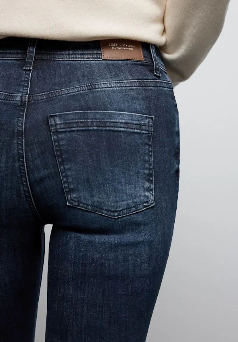 Street One Jeans*Bootcut Jeans blue black random washed