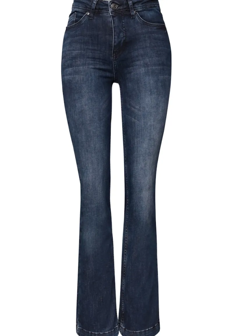 Street One Jeans*Bootcut Jeans blue black random washed