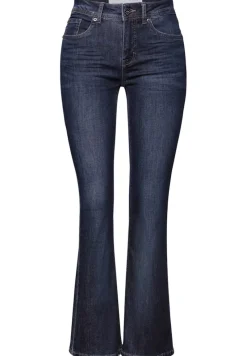 STREET ONE STUDIO Jeans*Bootcut Jeans dark blue clean wash