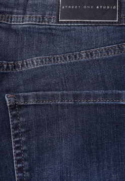 STREET ONE STUDIO Jeans*Bootcut Jeans dark blue clean wash