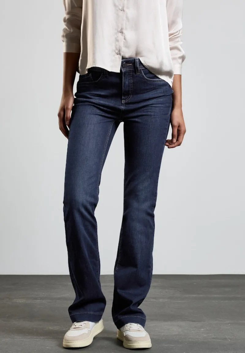 Street One Jeans*Bootcut Jeans dark indigo slightly washed