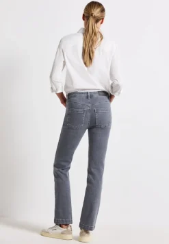 Street One Jeans*Bootcut Jeans light steel grey washed