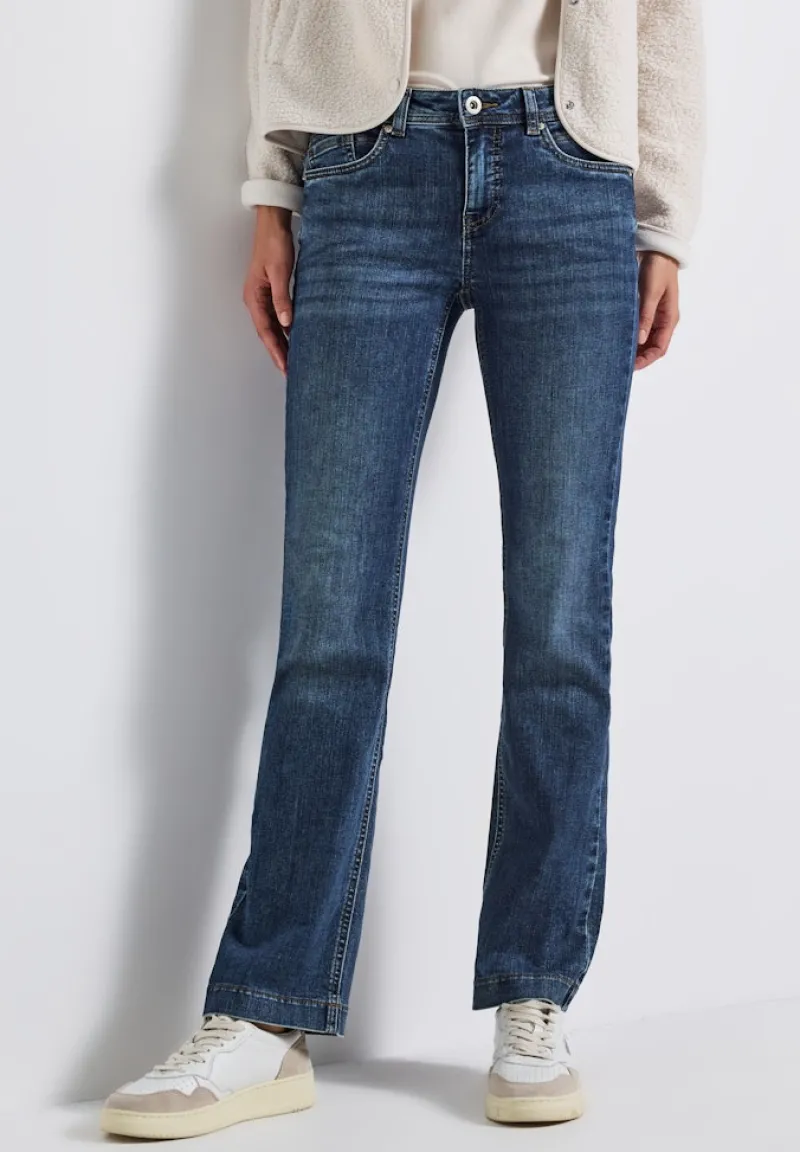 Street One Jeans*Bootcut Jeans soft mid blue washed