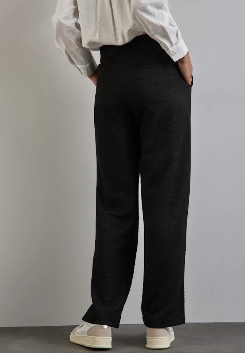 Street One Hosen*Bouclé Hose Black