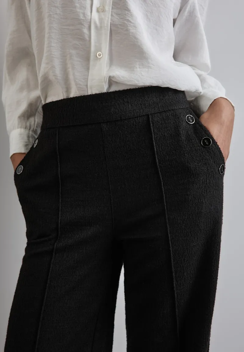 Street One Hosen*Bouclé Hose Black