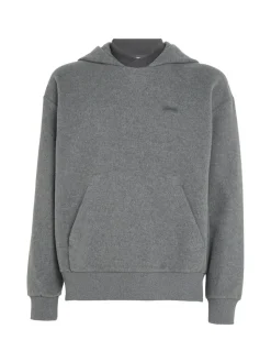 Calvin Klein Pullover & Sweatshirts|Big Boys*BRUSHED FLEECE COMFORT HOODIE dark grey heather
