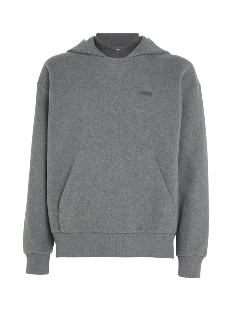 Calvin Klein Pullover & Sweatshirts|Big Boys*BRUSHED FLEECE COMFORT HOODIE dark grey heather