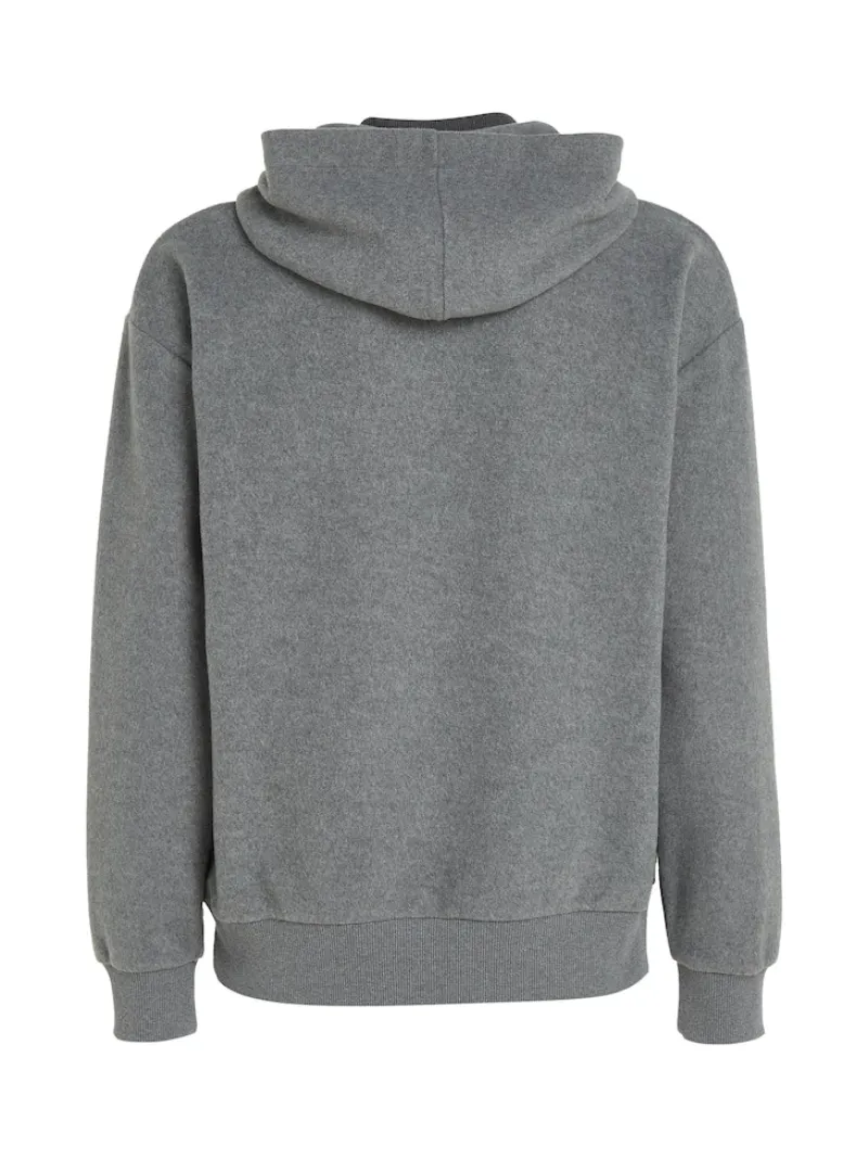 Calvin Klein Pullover & Sweatshirts|Big Boys*BRUSHED FLEECE COMFORT HOODIE dark grey heather