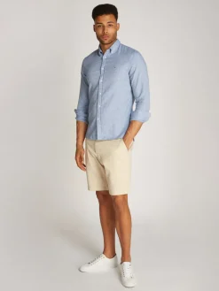 Tommy Hilfiger Hemden|Big Boys*BRUSHED LINEN SOLID SF SHIRT shirt blue