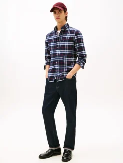 Tommy Hilfiger Hemden|Big Boys*BRUSHED OXFORD CHECK RF SHIRT desert sky - check