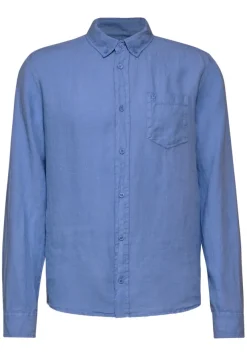 Street One Men Hemden|Big Boys*Button Down Leinenhemd sky blue