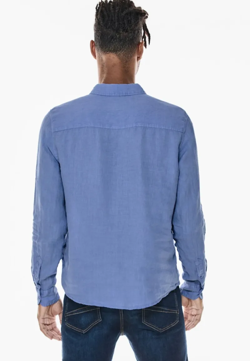 Street One Men Hemden|Big Boys*Button Down Leinenhemd sky blue