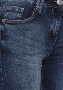 Cecil Shorts*Capri Jeans mid blue used wash