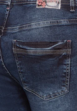 Cecil Shorts*Capri Jeans mid blue used wash