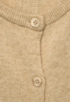 Street One Pullover & Sweatshirts*Cardigan mit Rippbündschen clear sand melange