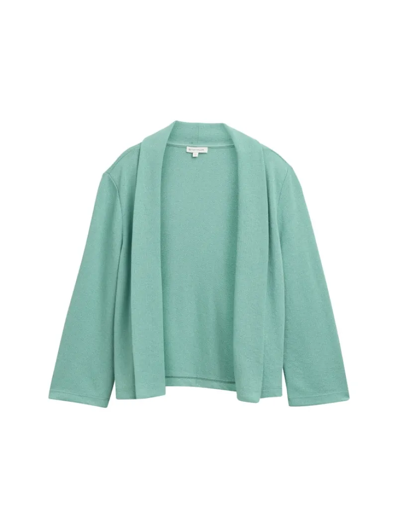 Tom Tailor Pullover & Sweatshirts*Cardigan mit Schalkragen faded green