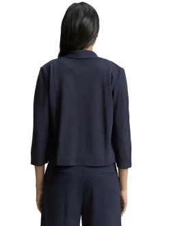 Tom Tailor Pullover & Sweatshirts*Cardigan mit Schalkragen sky captain blue