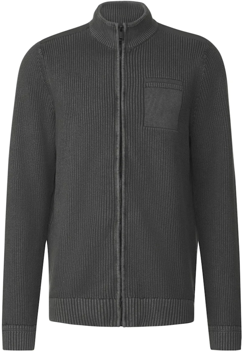 Street One Men Pullover & Sweatshirts|Big Boys*Cardigan mit Zipper light iron grey