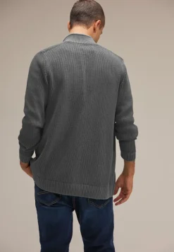 Street One Men Pullover & Sweatshirts|Big Boys*Cardigan mit Zipper light iron grey