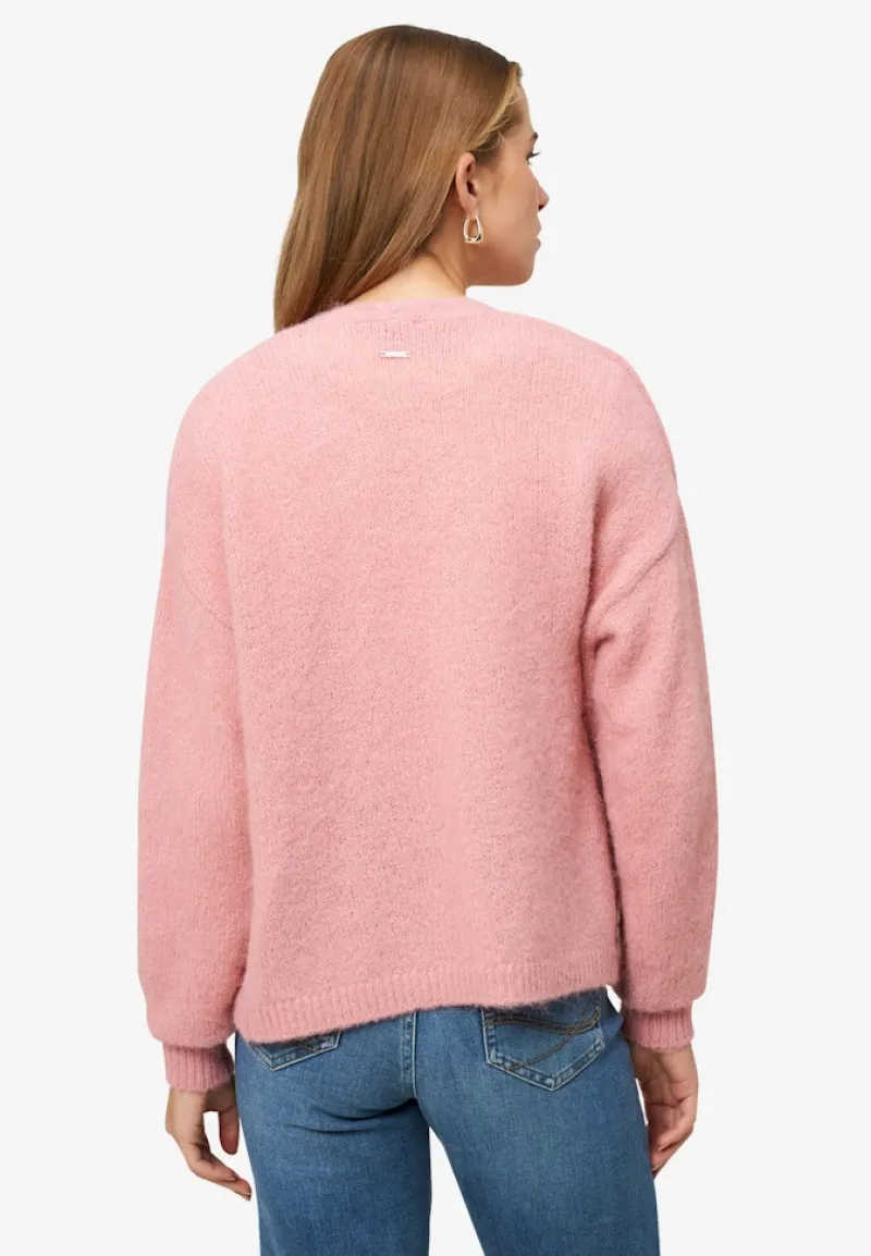 Zero Pullover & Sweatshirts*Cardigan offener Style rose melange
