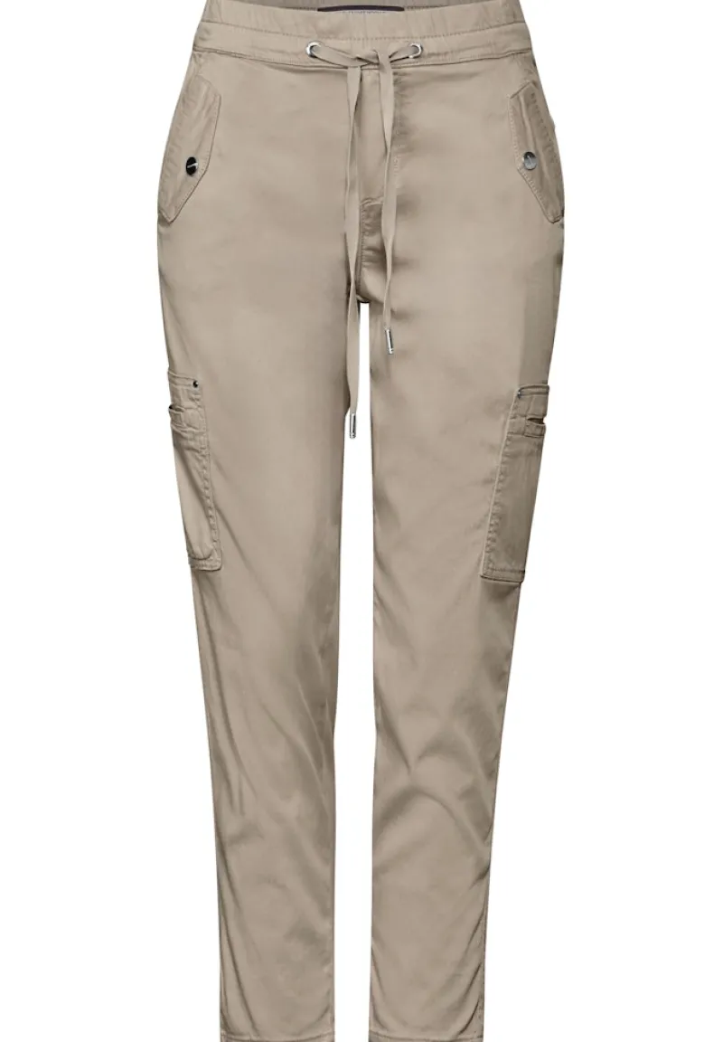 Street One Hosen*Cargo Hose buff grey
