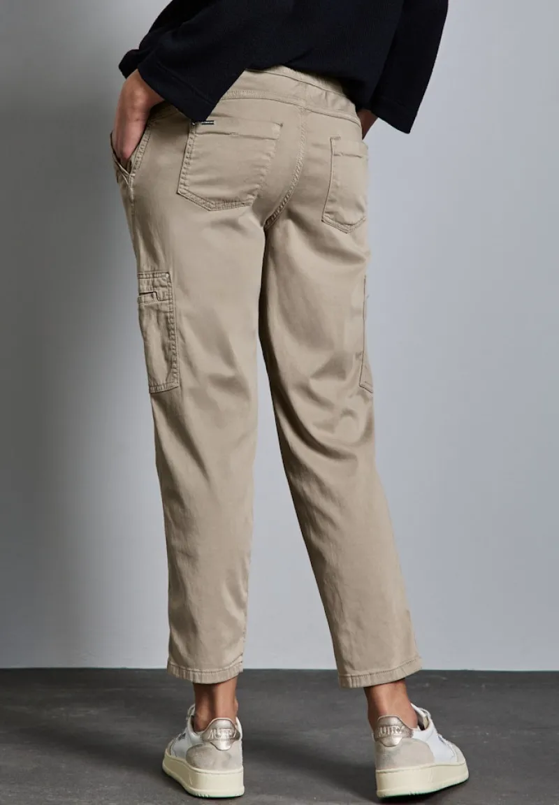 Street One Hosen*Cargo Hose buff grey