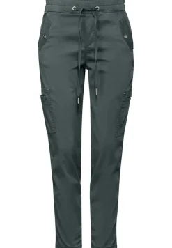 Street One Hosen*Cargo Hose marshy green