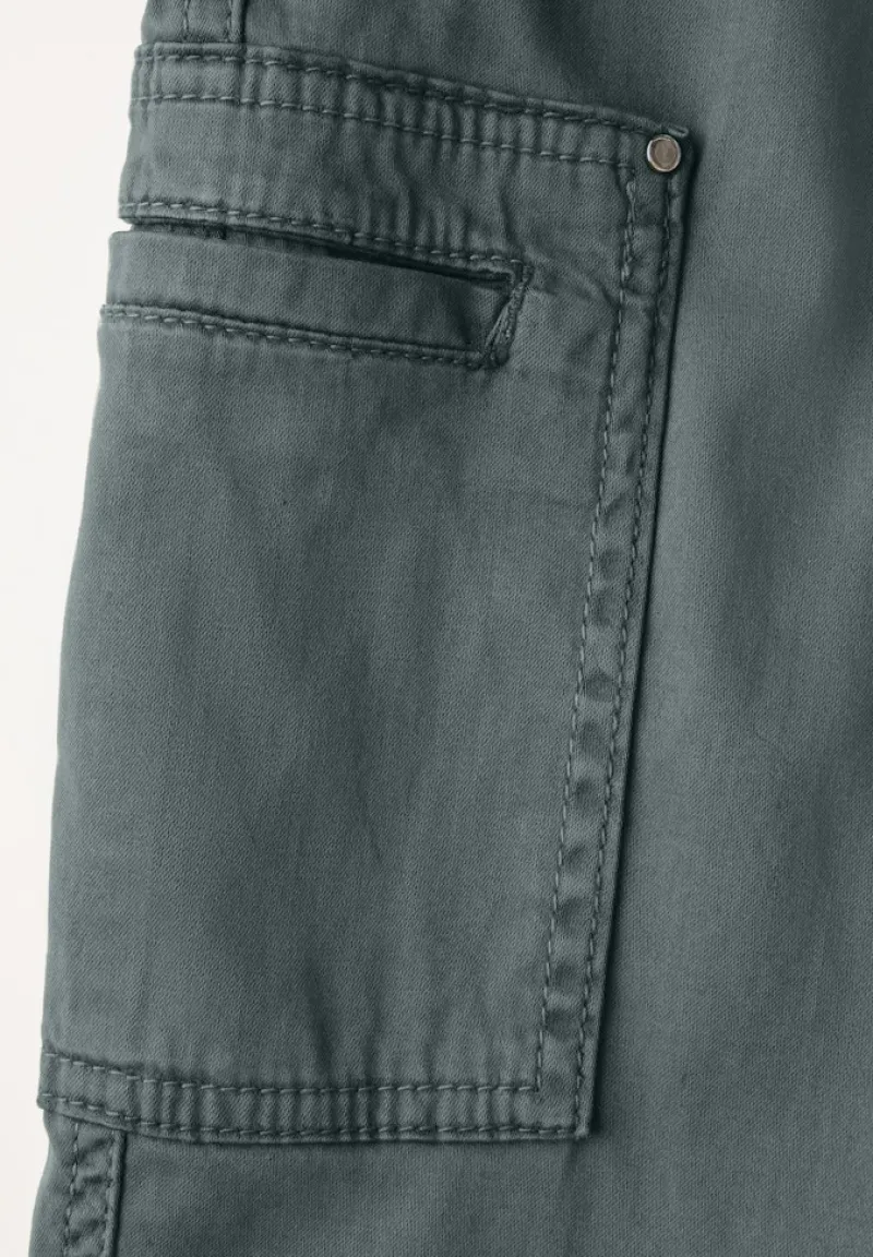 Street One Hosen*Cargo Hose marshy green