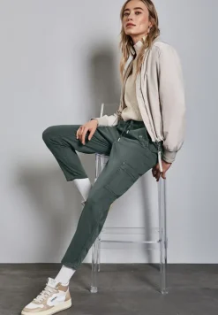 Street One Hosen*Cargo Hose marshy green