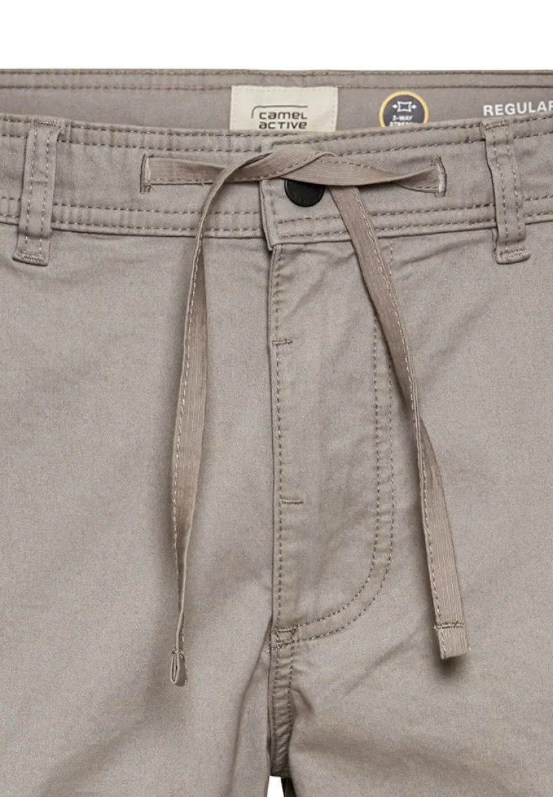 Camel Active Shorts|Big Boys*Cargo-Shorts mit Kordelzug und Stretch stone gray