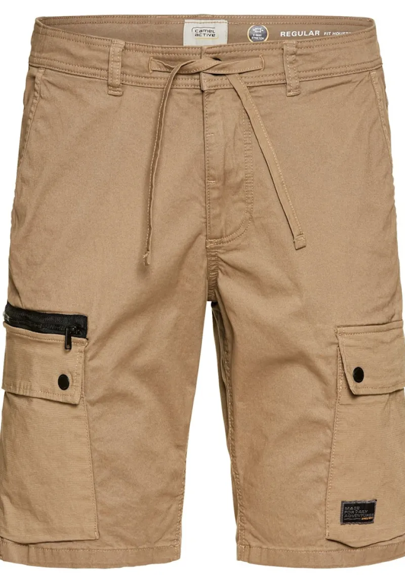 Camel Active Shorts|Big Boys*Cargo-Shorts mit Kordelzug und Stretch wood