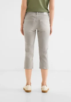 Street One Shorts*Casual Fit 3/4 Jeans light stone sand washed