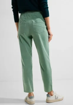 Cecil Hosen*Casual Fit Babycord Hose clear sage green