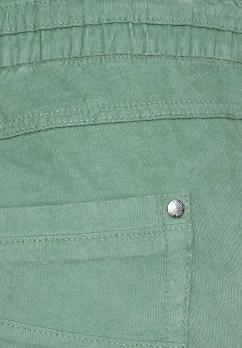 Cecil Hosen*Casual Fit Babycord Hose clear sage green