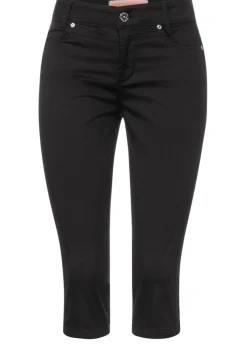 Street One Shorts*Casual Fit Caprihose Black