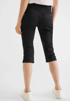 Street One Shorts*Casual Fit Caprihose Black