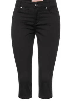 Street One Shorts*Casual Fit Caprihose Black