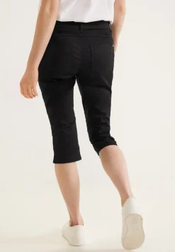Street One Shorts*Casual Fit Caprihose Black
