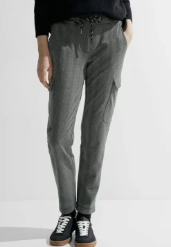 Cecil Hosen*Casual Fit Cargohose Black