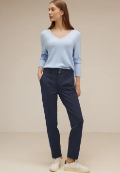 Street One Hosen*Casual Fit Chinohose deep blue