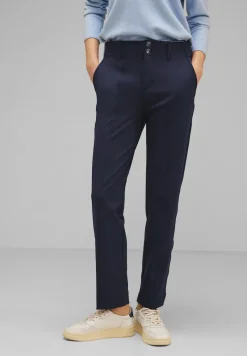 Street One Hosen*Casual Fit Chinohose deep blue