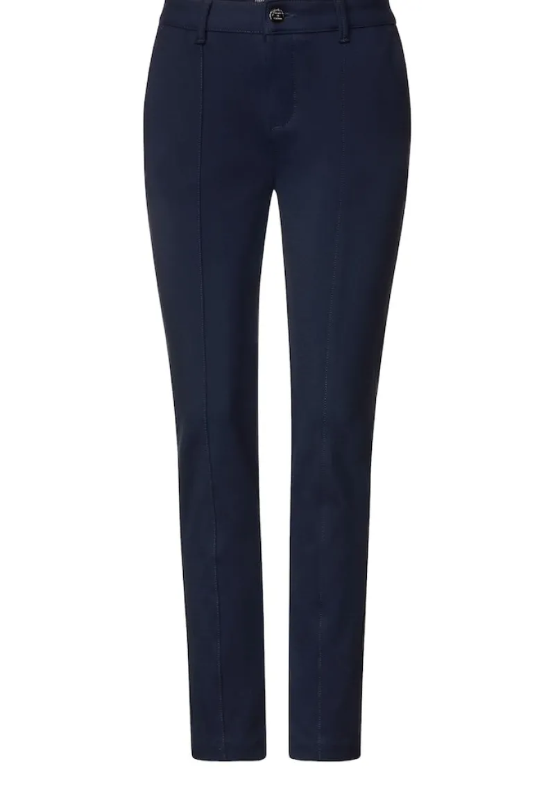 Street One Hosen*Casual Fit Chinohose deep blue