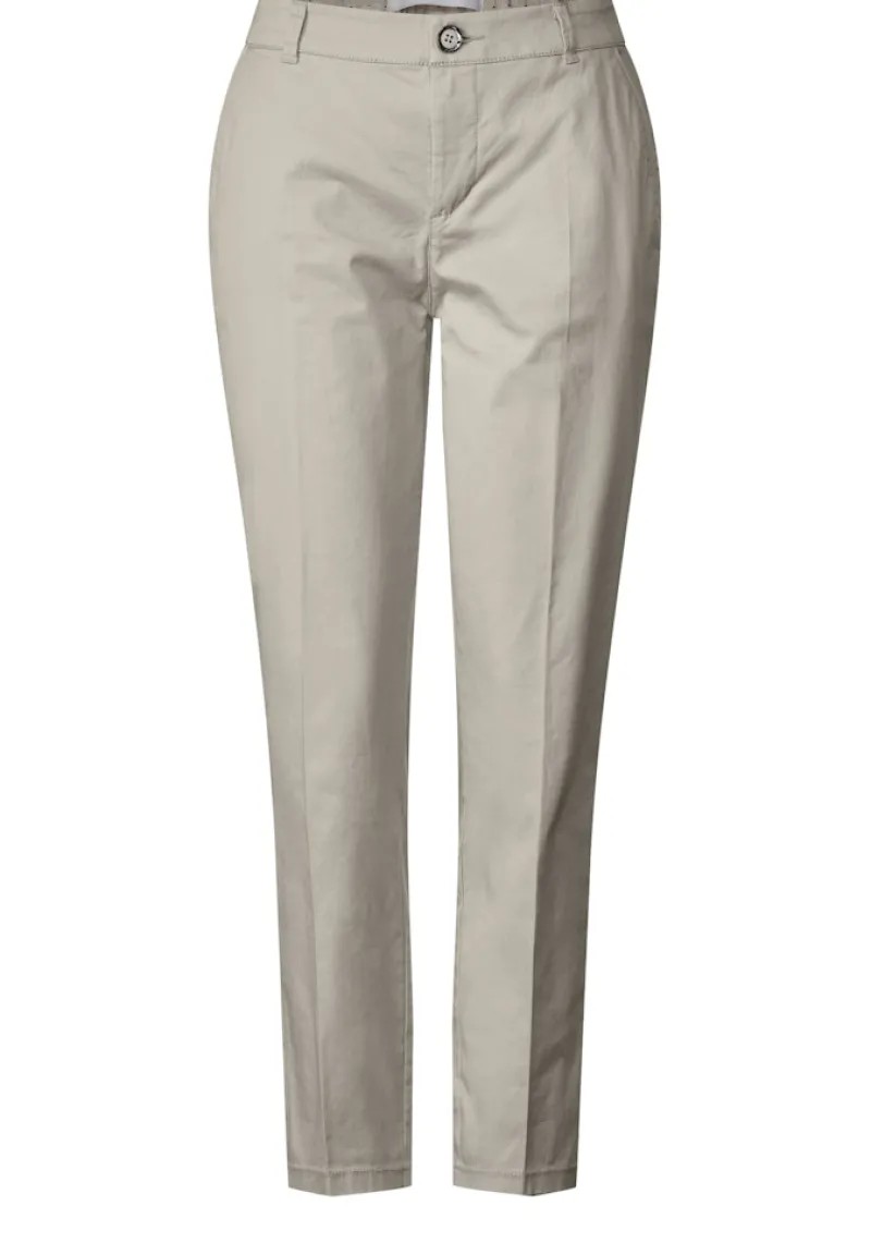Street One Hosen*Casual Fit Chinohose dolomite stone