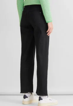 Street One Jeans*Casual Fit Culotte Jeans black soft washed