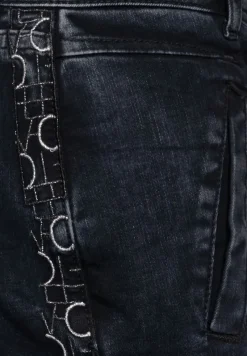 Street One Jeans*Casual Fit Denim blue black random wash