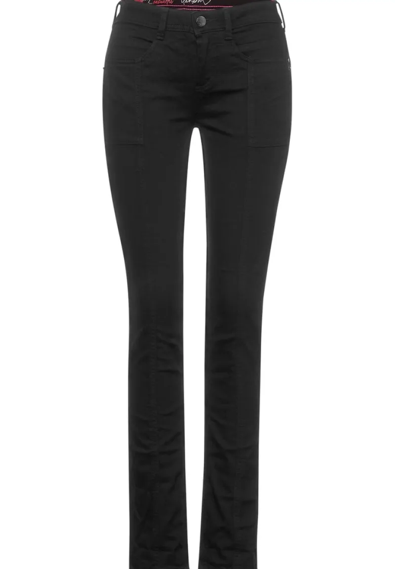 Street One Jeans*Casual Fit Denim in black black soft wash