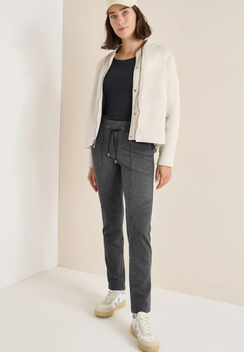 Cecil Hosen*Casual Fit Hose Black