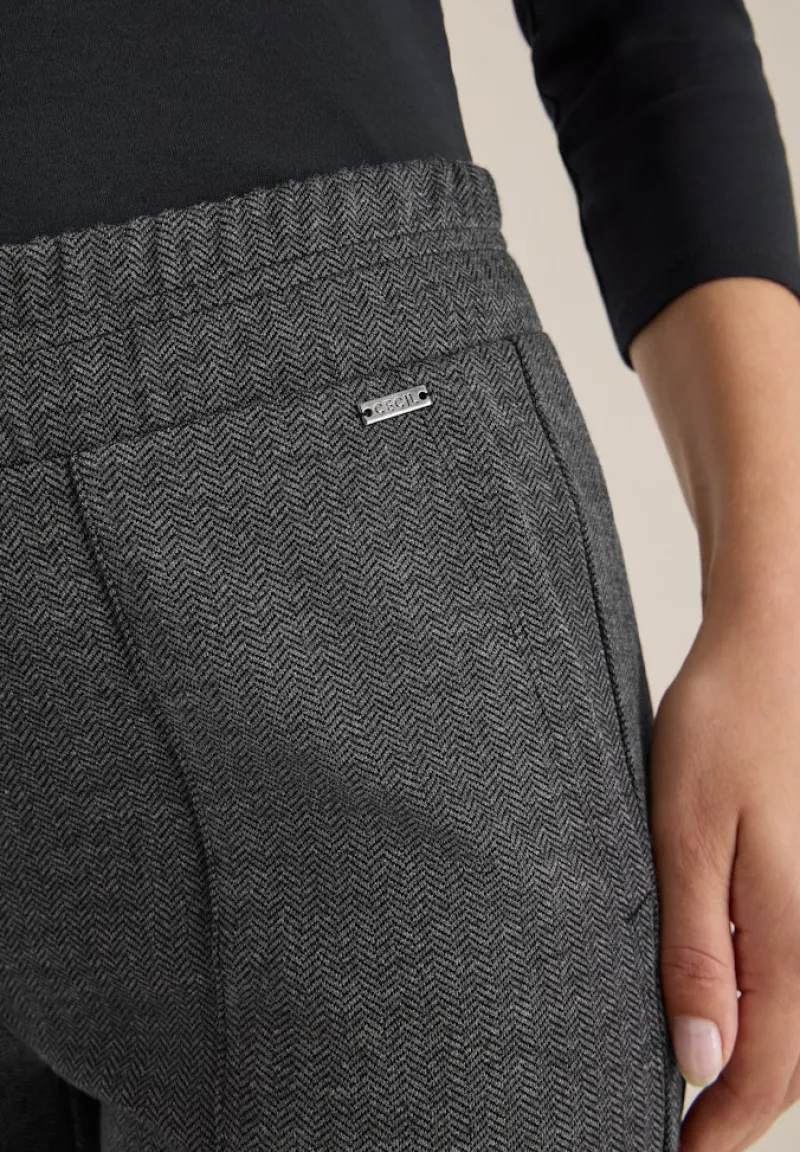 Cecil Hosen*Casual Fit Hose Black